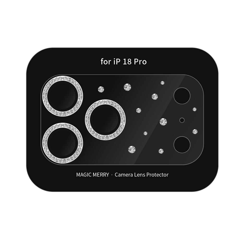 Apple iPhone 18 Pro​ Wiwu Magic Merry Shimmer Serisi Taşlı Kamera Lens Koruyucu