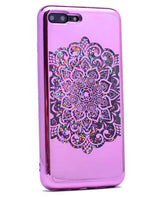 Apple iPhone 6 Kılıf Zore Lazer Çiçekli Sıvılı Silikon