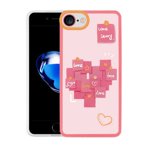 Apple iPhone 7 Kılıf Zore M-Fit Desenli Kapak