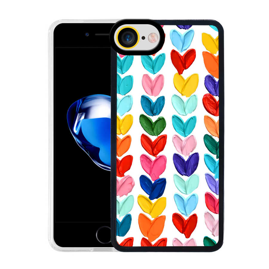 Apple iPhone 7 Kılıf Zore M-Fit Desenli Kapak