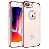 Apple iPhone 7 Plus Kılıf Kamera Korumalı Logo Gösteren Zore Omega Kapak