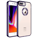 Apple iPhone 7 Plus Kılıf Kamera Korumalı Logo Gösteren Zore Omega Kapak