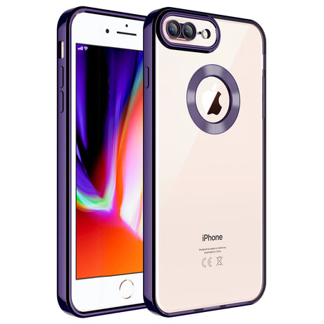 Apple iPhone 7 Plus Kılıf Kamera Korumalı Logo Gösteren Zore Omega Kapak