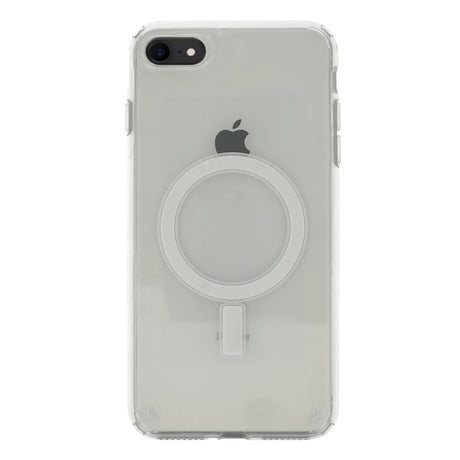Apple iPhone 8 Kılıf M-safe Şarj Özellikli Şeffaf Sert PC Zore Embos Kapak