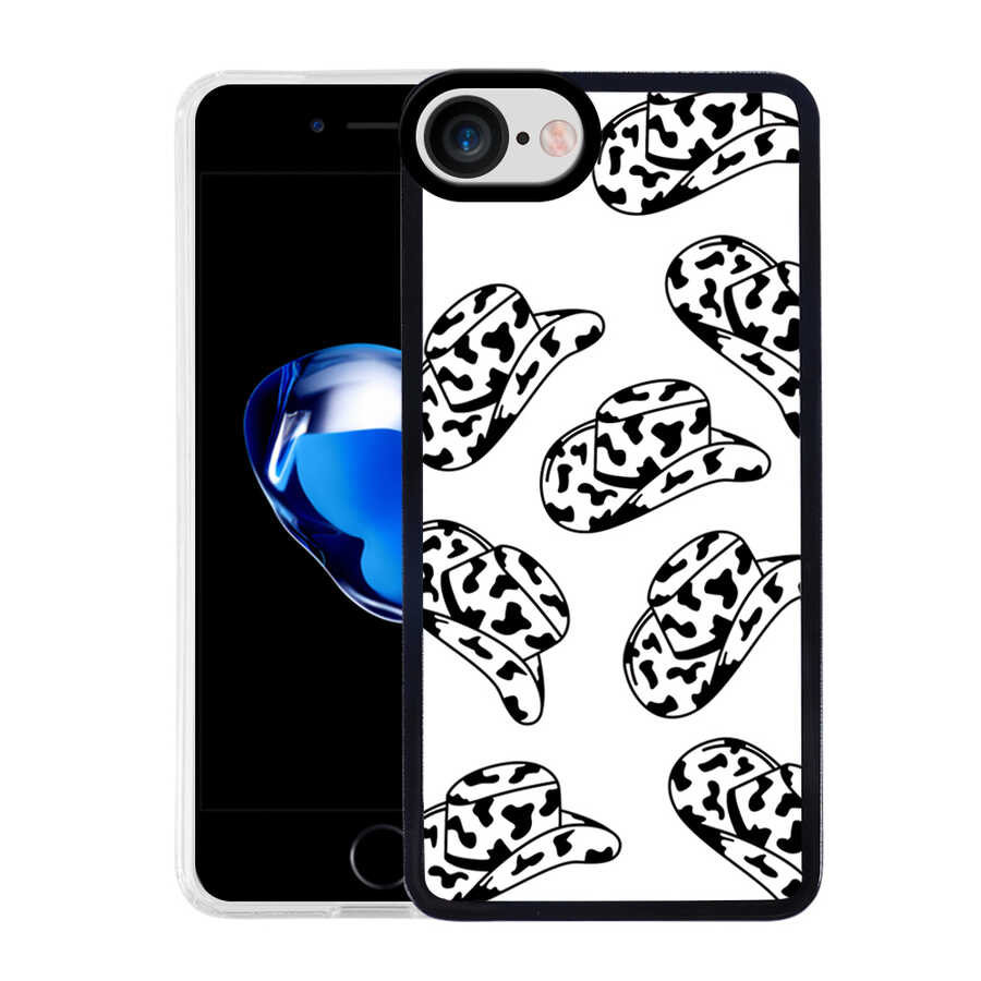 Apple iPhone 8 Kılıf Zore M-Fit Desenli Kapak