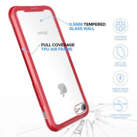 Apple iPhone 8 Kılıf Roar Glassoul Airframe Kapak