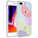 Apple iPhone 8 Plus Kılıf Airbag Kenarlı Renkli Desenli Silikon Zore Elegans Kapak