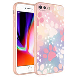 Apple iPhone 8 Plus Kılıf Kamera Korumalı Desenli Sert Silikon Zore Epoksi Kapak