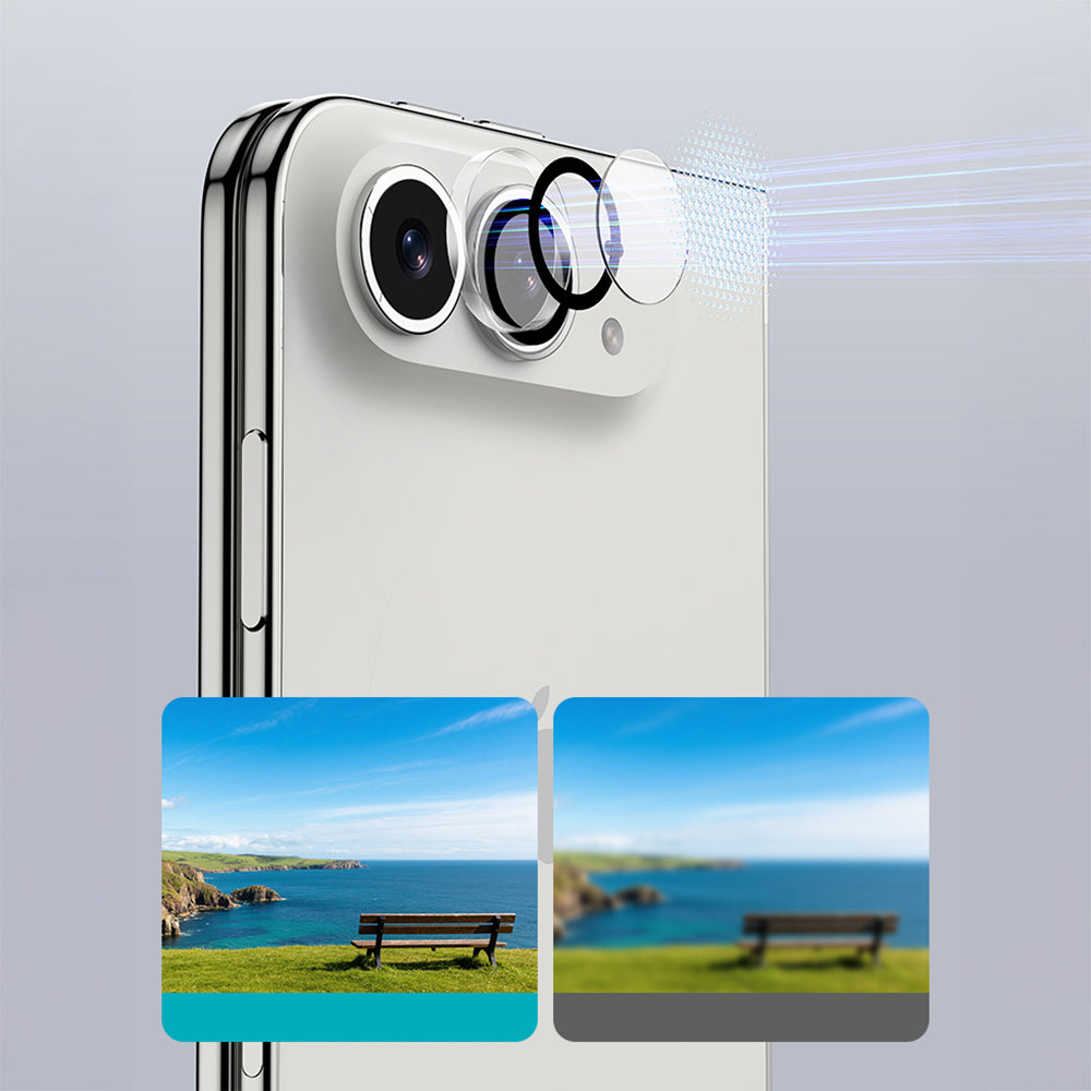 Apple iPhone Duo Benks OmniWarrior Kamera Lens Koruyucu + Kolay Uygulama Aparatlı