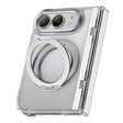 Apple iPhone Duo (Fold) Kılıf M-safe Şarj Özellikli Raptic Air Stand Serisi Aynalı Arka Yüzey Standlı Kapak