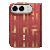 Apple iPhone Duo (Fold) Kılıf M-safe Şarj Özellikli Raptic Aramid SkinPro Grid Serisi Karbon Kapak