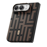 Apple iPhone Duo (Fold) Kılıf M-safe Şarj Özellikli Raptic Aramid SkinPro Grid Serisi Karbon Kapak