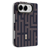 Apple iPhone Duo (Fold) Kılıf M-safe Şarj Özellikli Raptic Aramid SkinPro Grid Serisi Karbon Kapak