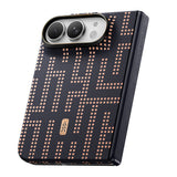 Apple iPhone Duo (Fold) Kılıf M-safe Şarj Özellikli Raptic Aramid SkinPro Grid Serisi Karbon Kapak