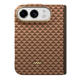 Apple iPhone Duo (Fold) Kılıf M-safe Şarj Özellikli Raptic Aramid SkinPro Origin Serisi Karbon Kapak