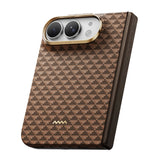 Apple iPhone Duo (Fold) Kılıf M-safe Şarj Özellikli Raptic Aramid SkinPro Origin Serisi Karbon Kapak