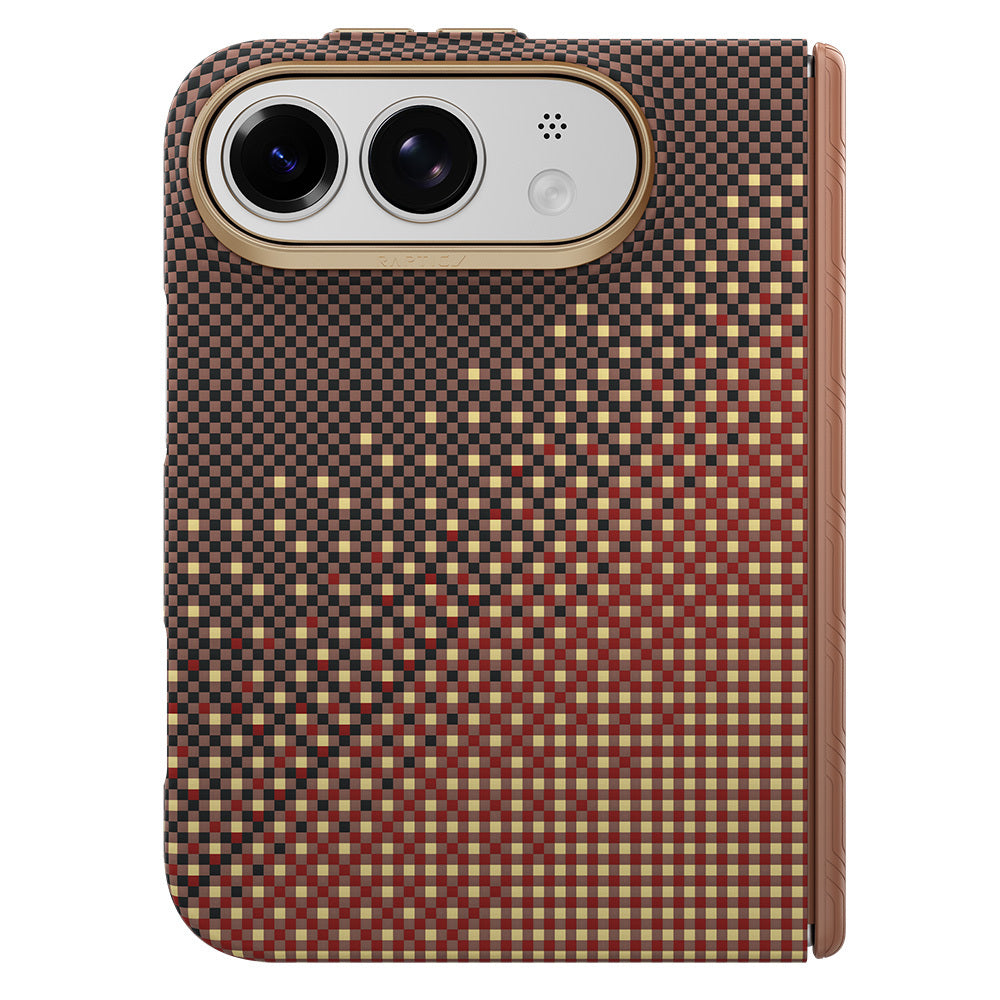 Apple iPhone Duo (Fold) Kılıf M-safe Şarj Özellikli Raptic Aramid SkinPro Serenity Serisi Kapak