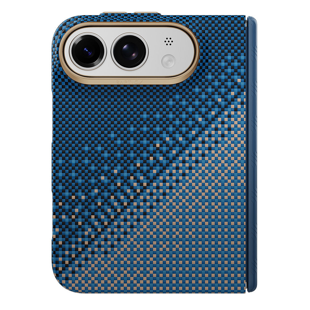 Apple iPhone Duo (Fold) Kılıf M-safe Şarj Özellikli Raptic Aramid SkinPro Serenity Serisi Kapak