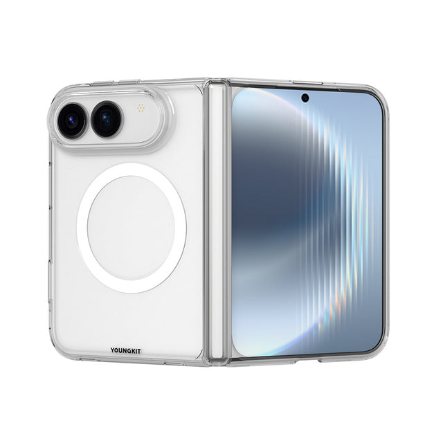 Apple iPhone Duo Kılıf M-safe Şarj Özellikli 2in1 Youngkit Clear Serisi Kapak