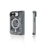 Apple iPhone Duo Kılıf M-safe Şarj Özellikli Kamera Denetim Butonlu Youngkit Technology Serisi Kapak