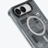 Apple iPhone Duo Kılıf M-safe Şarj Özellikli Kamera Denetim Butonlu Youngkit Technology Serisi Kapak