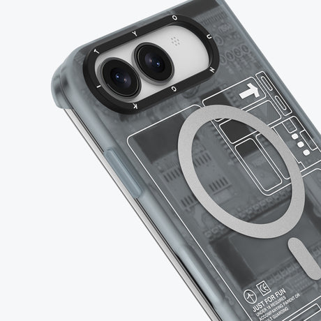 Apple iPhone Duo Kılıf M-safe Şarj Özellikli Kamera Denetim Butonlu Youngkit Technology Serisi Kapak