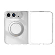 Apple iPhone Duo Kılıf M-safe Şarj Özellikli Transparan Sert PC Wlons Pita Standlı Kapak