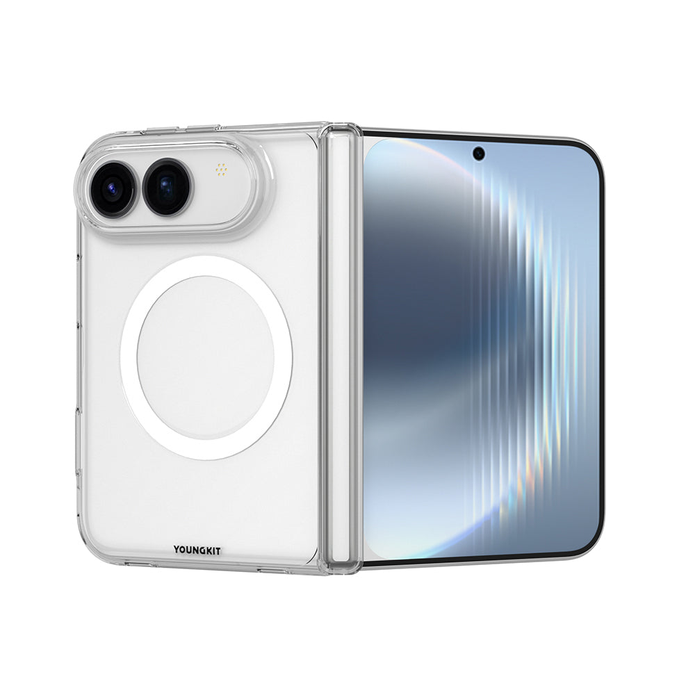 Apple iPhone Duo Kılıf M-safe Şarj Özellikli Youngkit Clear Serisi Kapak
