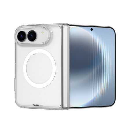 Apple iPhone Duo Kılıf M-safe Şarj Özellikli Youngkit Clear Serisi Kapak