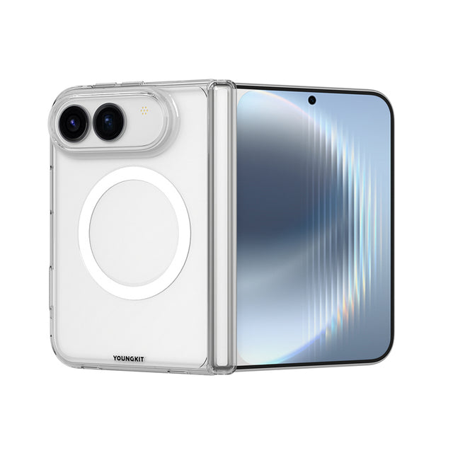 Apple iPhone Duo Kılıf M-safe Şarj Özellikli Youngkit Clear Serisi Kapak