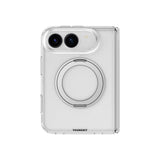 Apple iPhone Duo Kılıf M-safe Şarj Özellikli Youngkit Clear Serisi Standlı Kapak