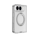 Apple iPhone Duo Kılıf M-safe Şarj Özellikli Youngkit Clear Serisi Standlı Kapak