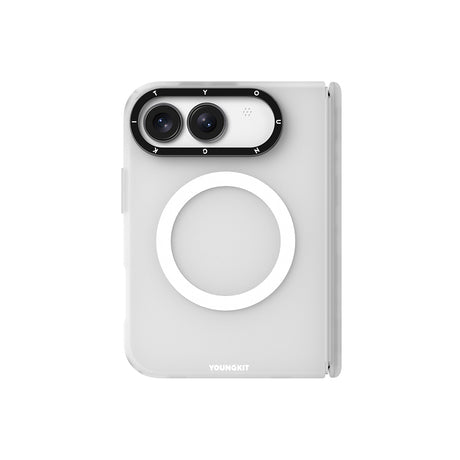 Apple iPhone Duo Kılıf M-safe Şarj Özellikli Youngkit Hidden Sand Serisi Kapak