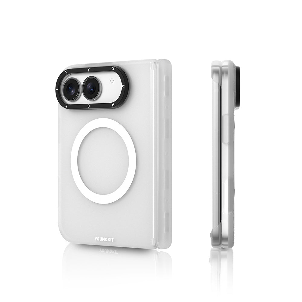 Apple iPhone Duo Kılıf M-safe Şarj Özellikli Youngkit Hidden Sand Serisi Kapak