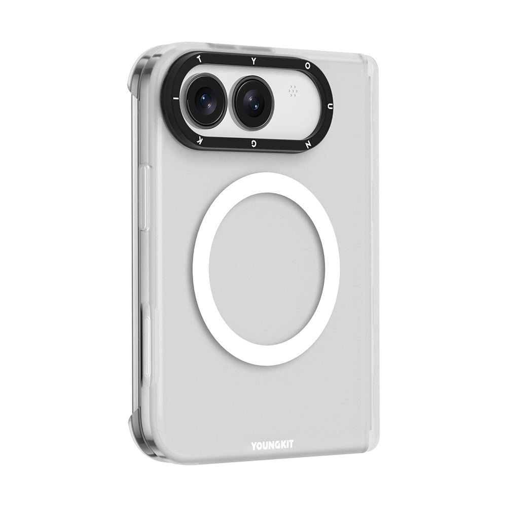 Apple iPhone Duo Kılıf M-safe Şarj Özellikli Youngkit Hidden Sand Serisi Kapak