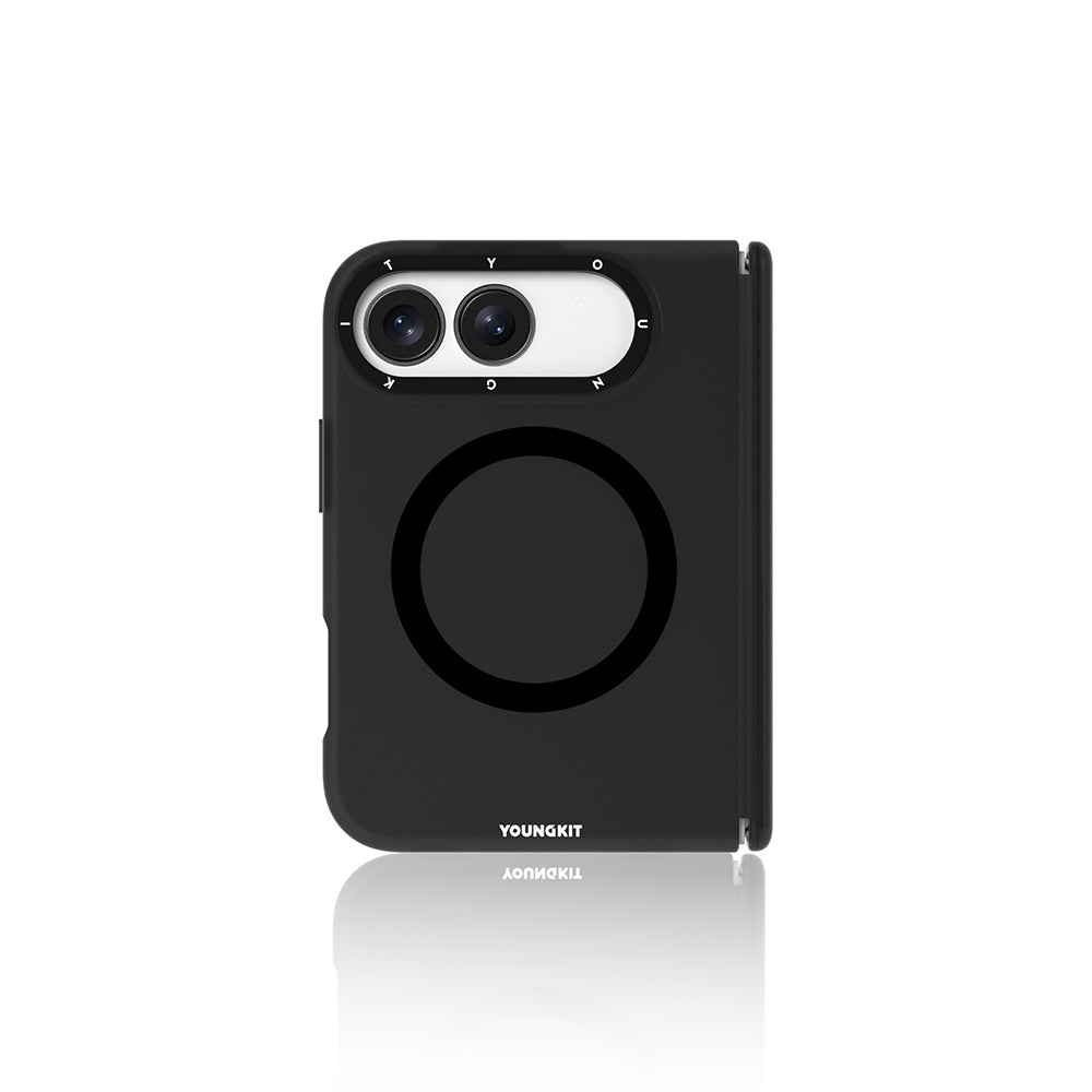 Apple iPhone Duo Kılıf M-safe Şarj Özellikli Youngkit Hidden Sand Serisi Kapak