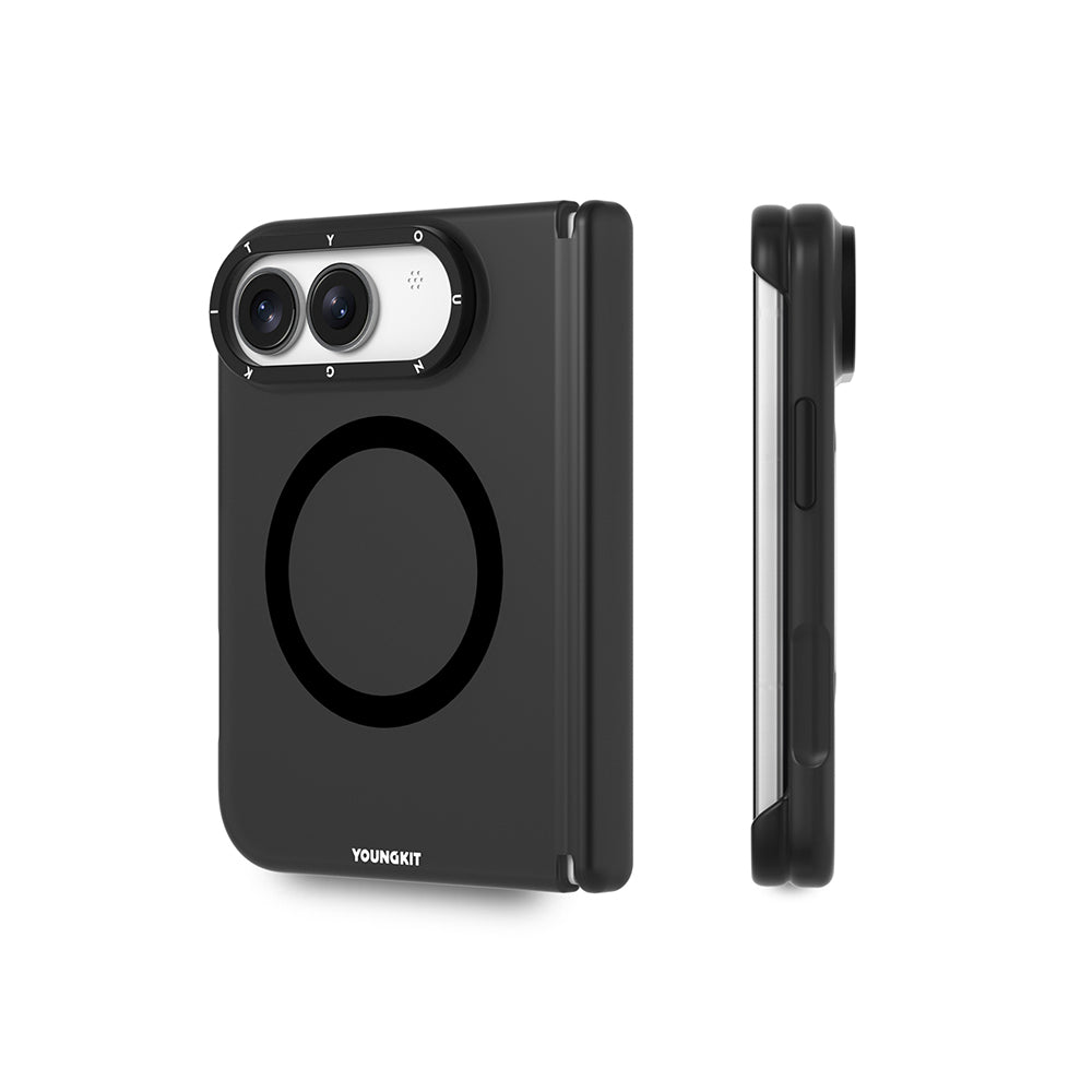 Apple iPhone Duo Kılıf M-safe Şarj Özellikli Youngkit Hidden Sand Serisi Kapak