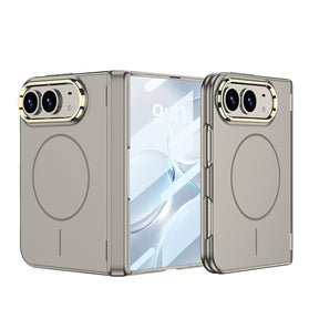 Apple iPhone Duo Kılıf M-safe Şarj Özellikli Zore Kıpta KPT-14 Sert PC Kapak