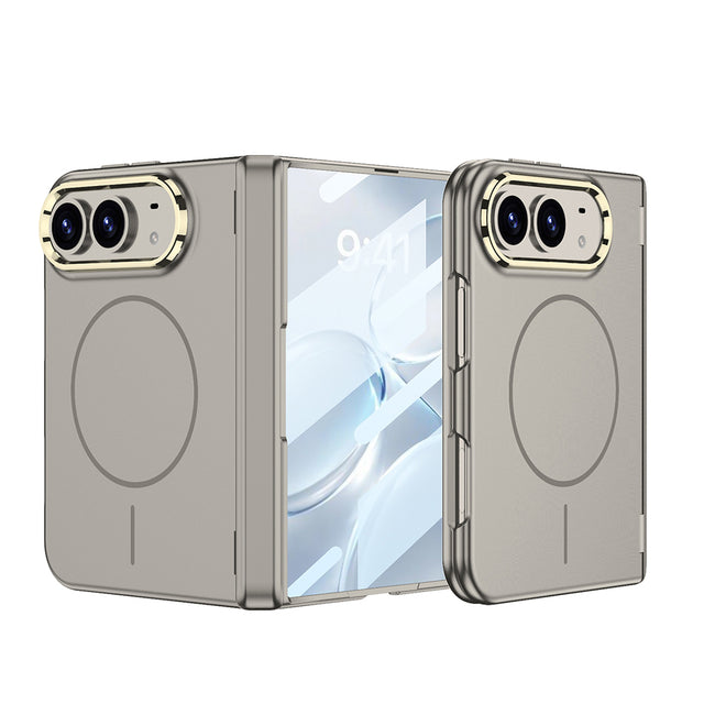 Apple iPhone Duo Kılıf M-safe Şarj Özellikli Zore Kıpta KPT-14 Sert PC Kapak