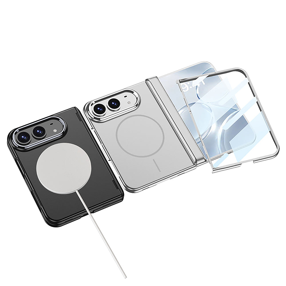 Apple iPhone Duo Kılıf M-safe Şarj Özellikli Zore Kıpta KPT-14 Sert PC Kapak