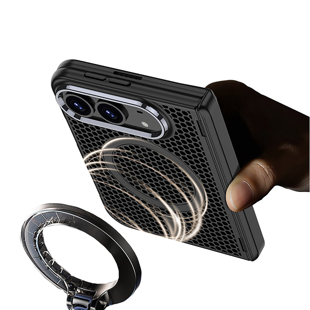 Apple iPhone Duo Kılıf M-safe Şarj Özellikli Zore Kıpta KPT-15 Sert PC Kapak