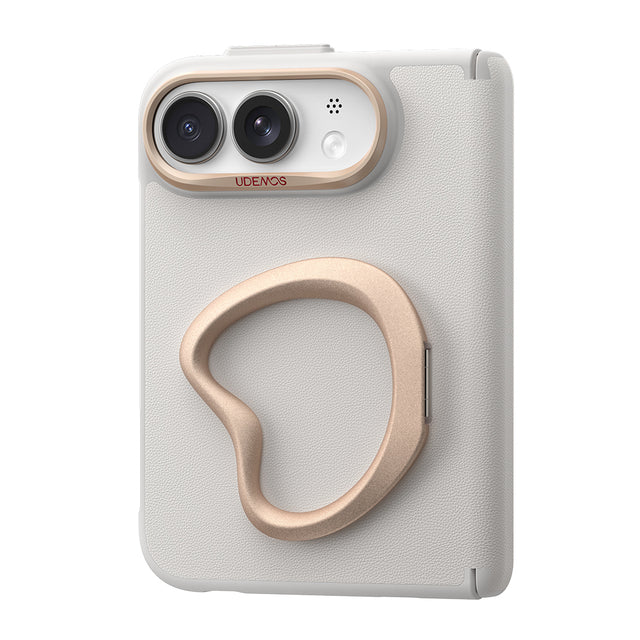 Apple iPhone Duo Kılıf Standlı Udemos Pebble Serisi Kapak