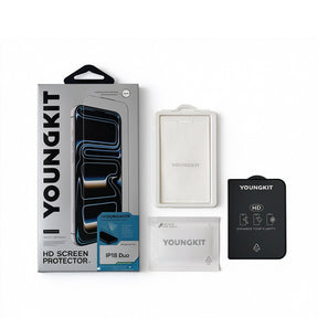 Apple iPhone Duo Youngkit AR 2.5D Anti Reflective Temperli Cam Ekran Koruyucu + Kolay Uygulama Aparatı