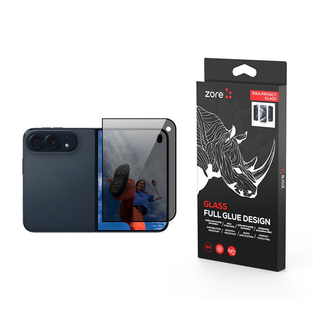 Apple iPhone Duo Zore Rika Premium Privacy Temperli Cam Ekran Koruyucu