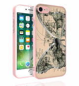 Apple iPhone SE 2020 Kılıf Desenli Kamera Korumalı Parlak Zore Nora Kapak