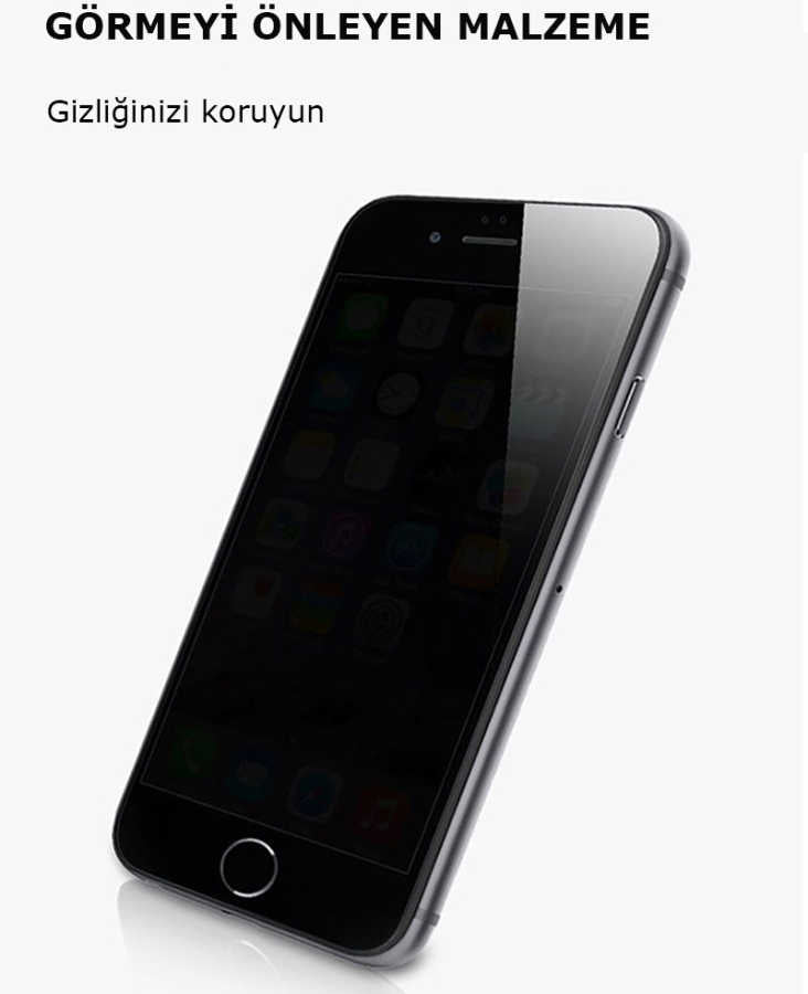Apple iPhone SE 2020 Zore Kor Privacy Cam Ekran Koruyucu