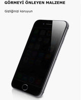 Apple iPhone SE 2020 Zore Kor Privacy Cam Ekran Koruyucu