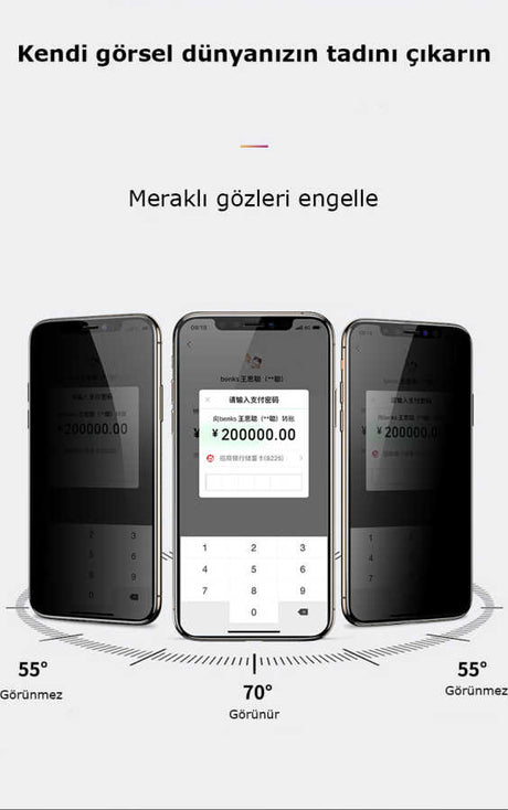 Apple iPhone XS 5.8 Benks 0.3mm V Pro Privacy Ekran Koruyucu