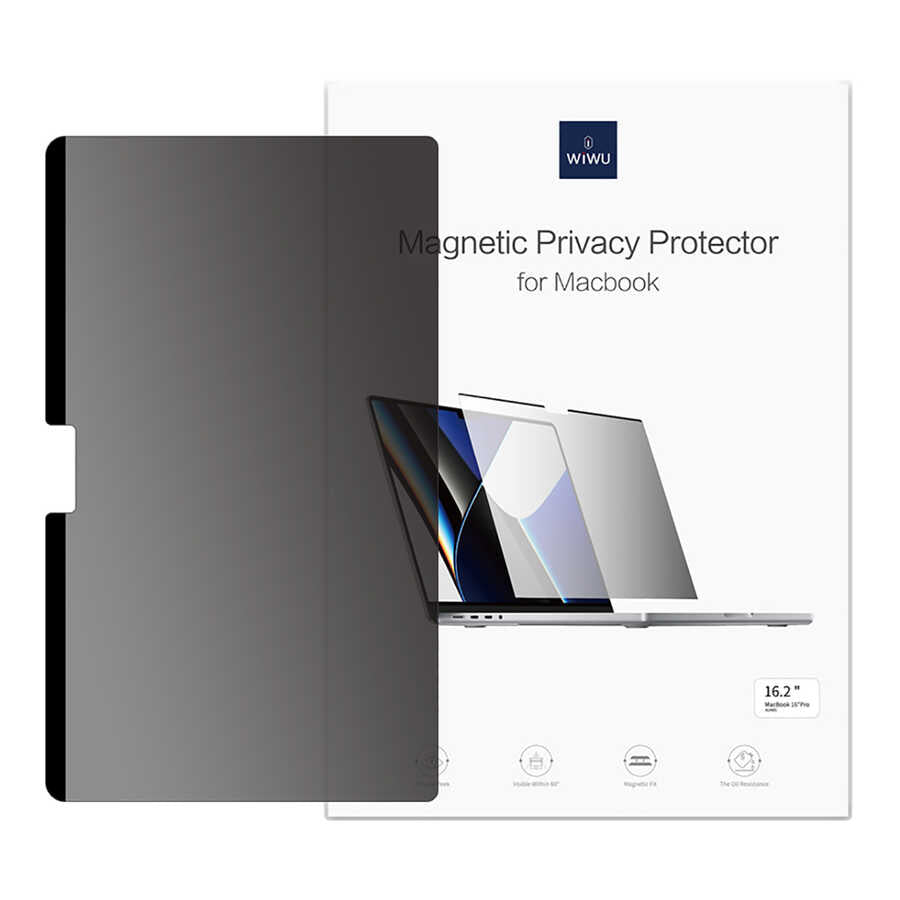 Apple Macbook 13.3' Air 2020 A2337 Wiwu Mıknatıslı Privacy Ekran Koruyucu