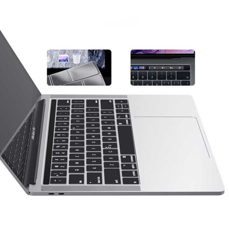 Apple Macbook 14.2' 2021 A2442 Zore Klavye Koruyucu Şeffaf Silikon Ped